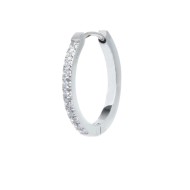 OR MONO ACC CERCHIO DIAMETRO 2 CM CON CZ BIANCHI