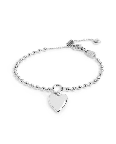 Bracciale catena a sfere con cuore