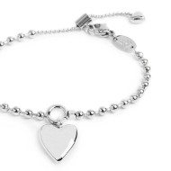 Bracciale catena a sfere con cuore