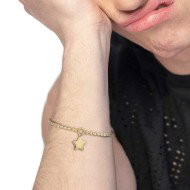 Bracciale catena a sfere con stella