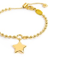 Bracciale catena a sfere con stella