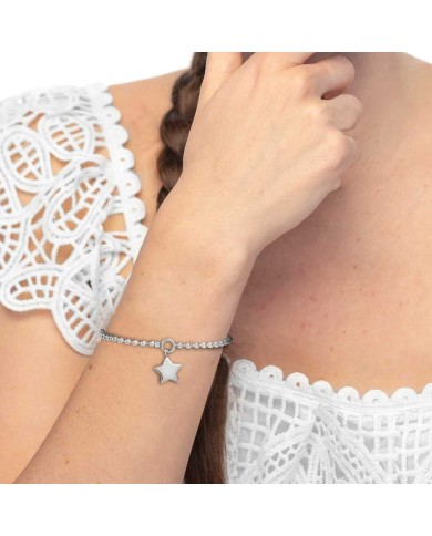 Bracciale catena a sfere con stella