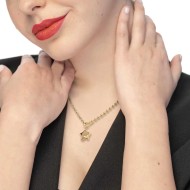 Collana catena a sfere con stella