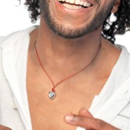 CO CORDINO CUORE GRANDE IN ACCIAIO