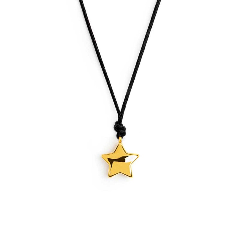 Collana cordino con stella