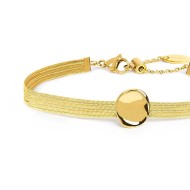 BR ACC ORO PVD CATENA MULTIFILO CON CENTRALE A BOTTONE