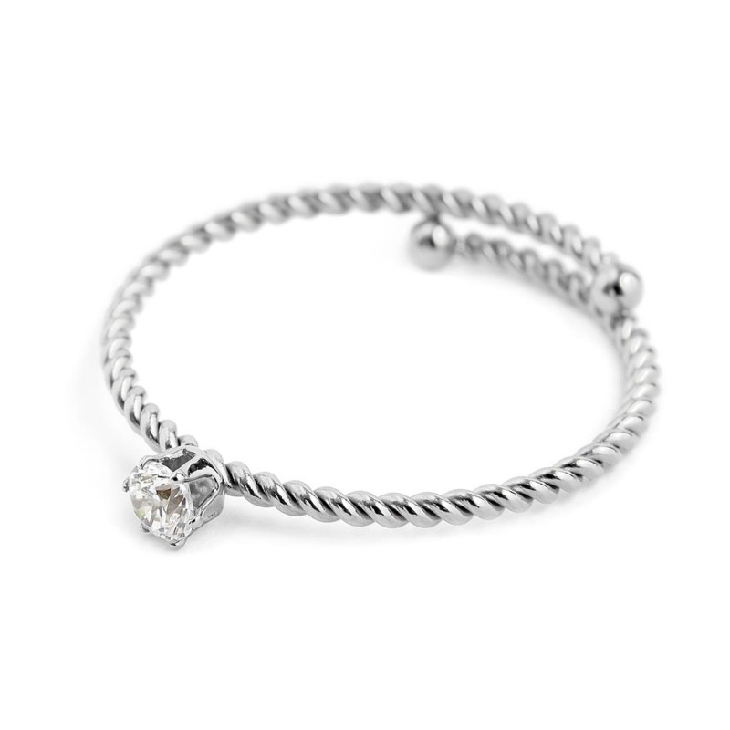 ANELLO CON CZ 3 MM