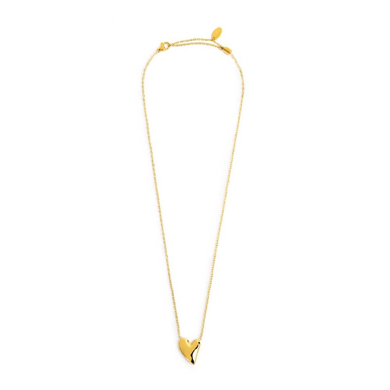 Collana con cuore irregolare centrale
