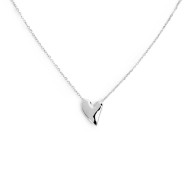 Collana con cuore irregolare centrale