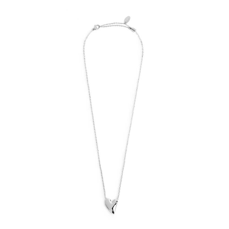 Collana con cuore irregolare centrale