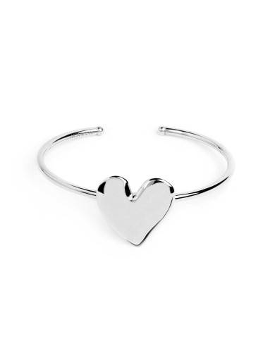 Bracciale rigido con cuore irregolare