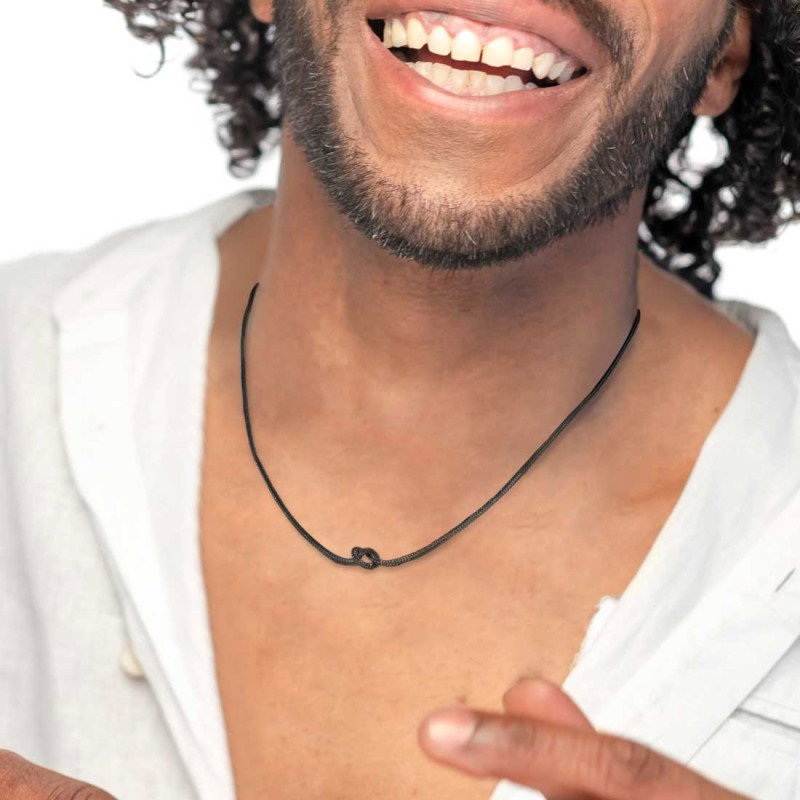 Collana con nodo catena knoted