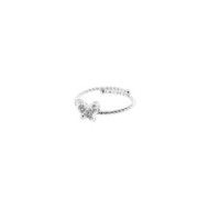 Anello farfalla con cristalli