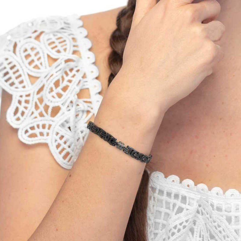 Bracciale catenza bizantina da 0,6cm
