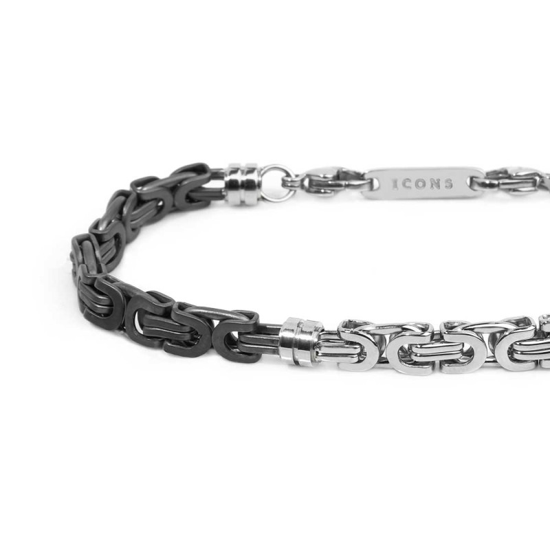 Bracciale catenza bizantina da 0,6cm