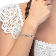 S.STEEL BRACELET SONAGLIO FLAT CHAIN Bracelet with s.steel sonaglio flat chain 4,50 mm width with polished s.steel central eleme