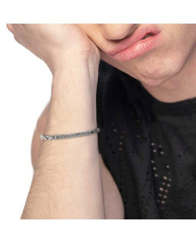 Bracciale catena squadrata e catena marine