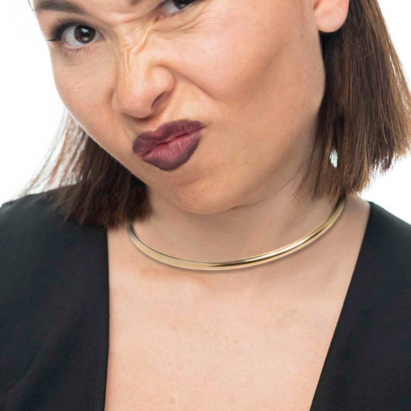 Collana tubolare a sezione tonda