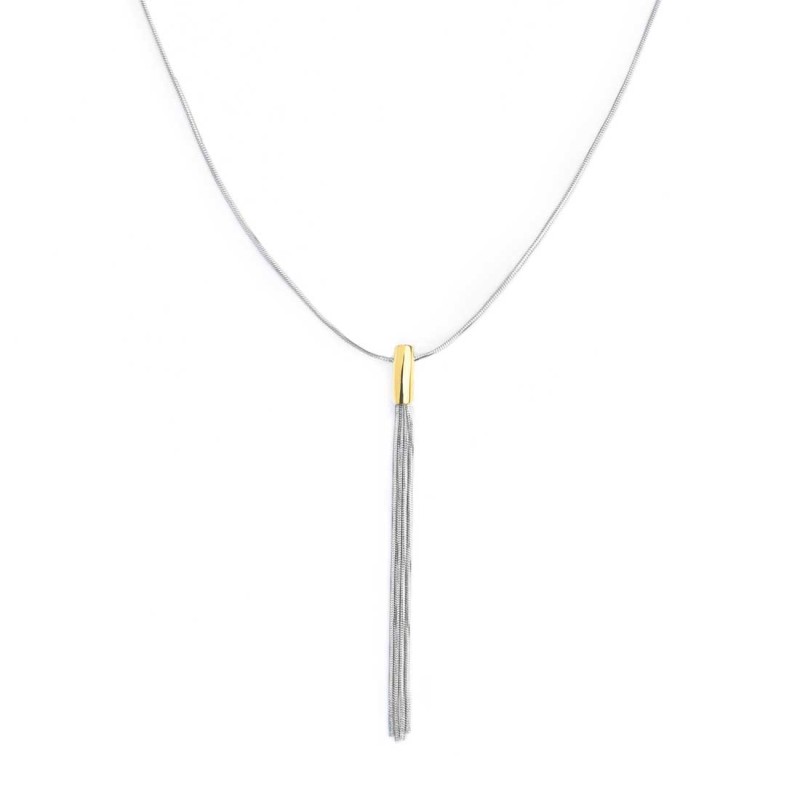 Collana con centrale pendente multifilo