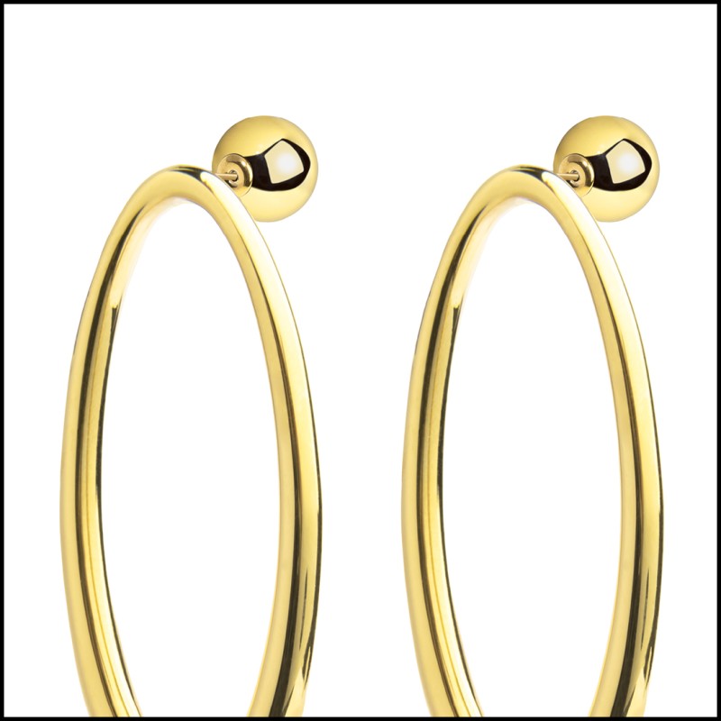 Orecchini con anello ovale