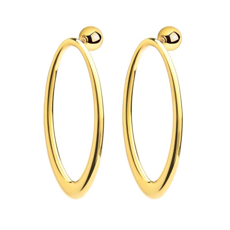 Orecchini con anello ovale