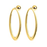 Orecchini con anello ovale