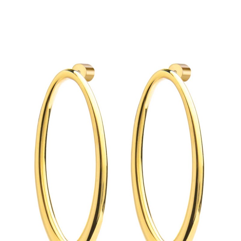 Orecchini con anello ovale