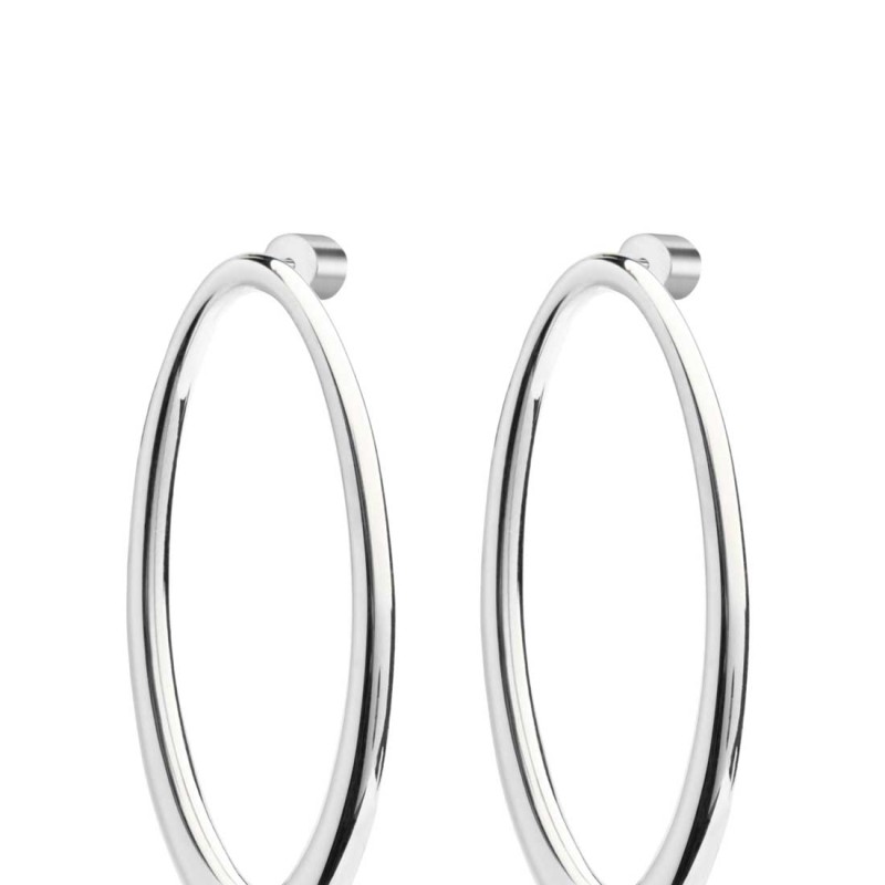 Orecchini con anello ovale