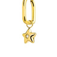 OR ACC MONO OVALE PENDENTE STELLA CON CZ BIANCO