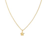 Collana con stella centrale con zircone