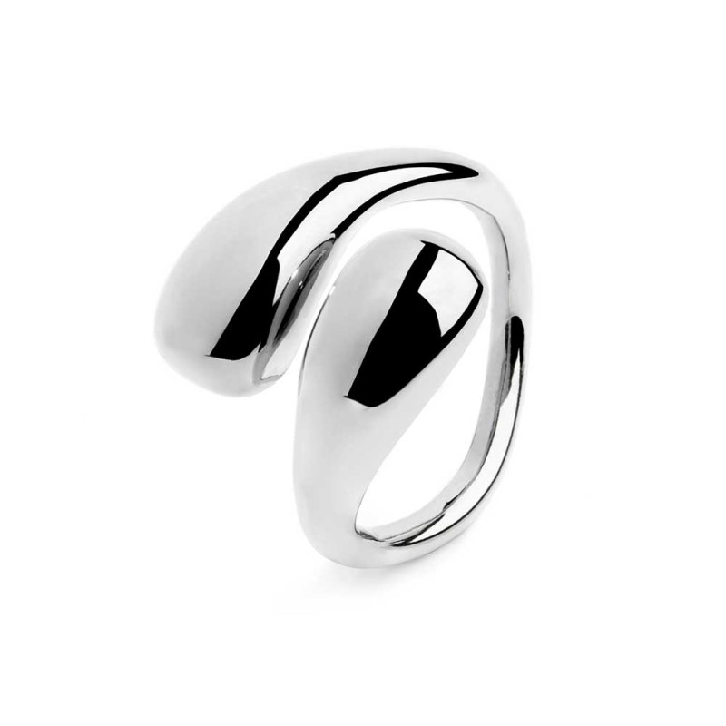 Anello doppia goccia bombato