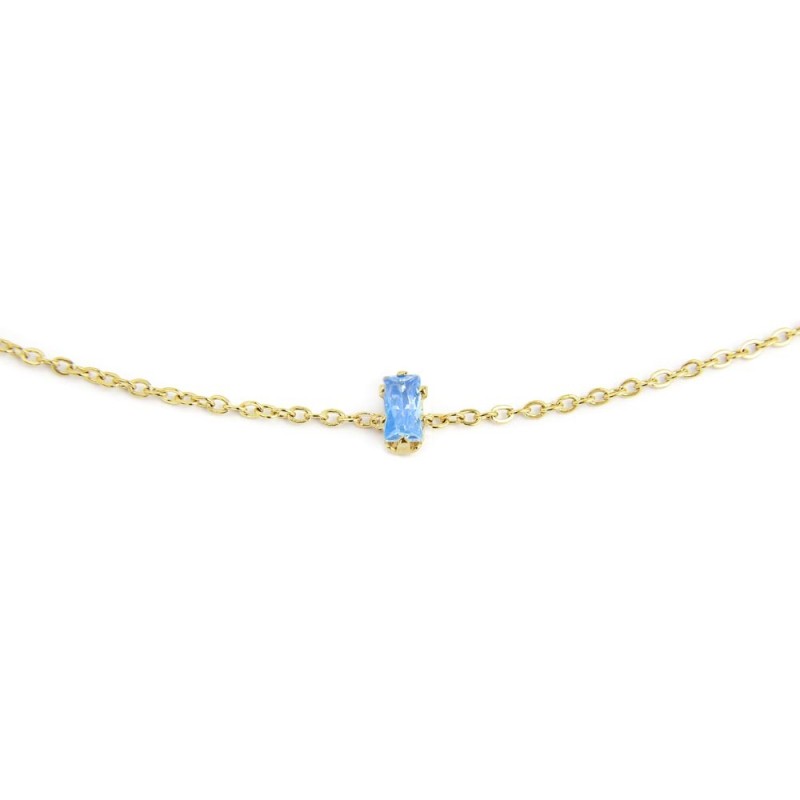 Bracciale con zircone baguette