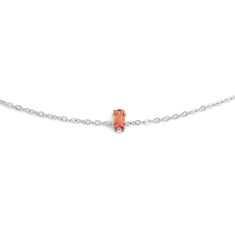 Bracciale con zircone baguette