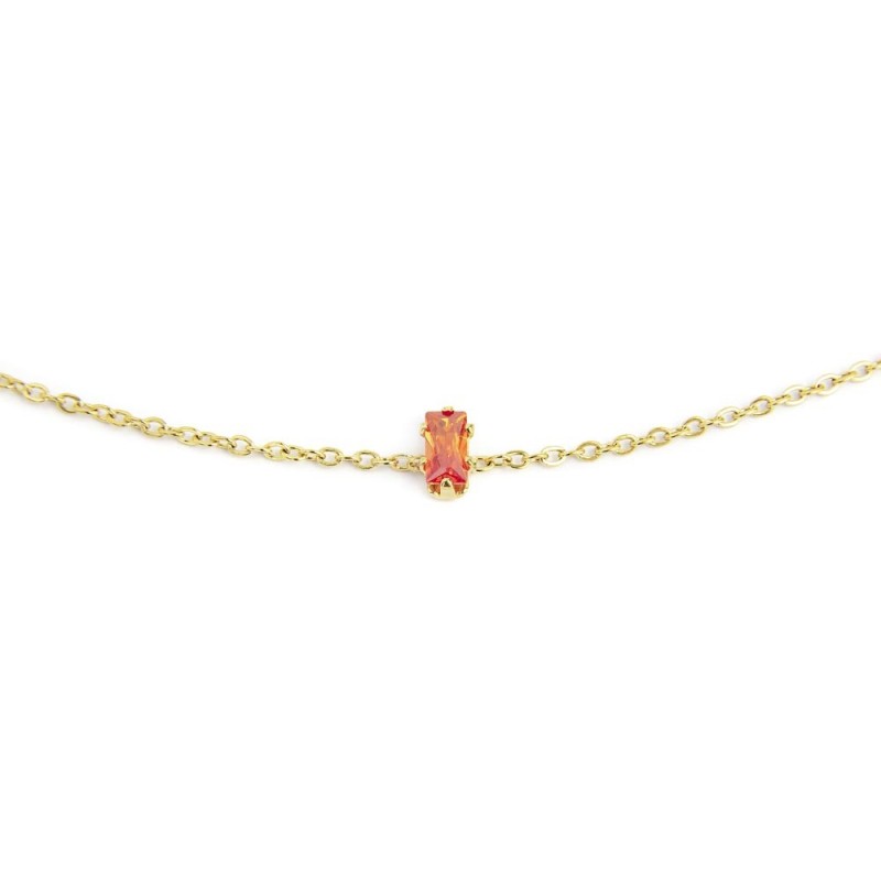 Bracciale con zircone baguette