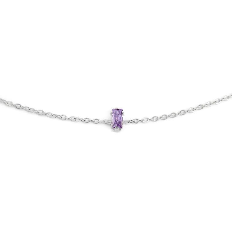 BRACCIALE 19CM CON CUBIC ZIRCONIA BAUGETTE