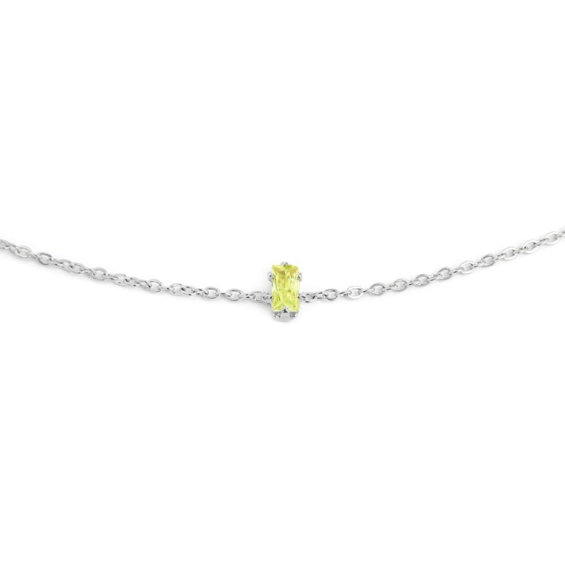 BRACCIALE 19CM CON CUBIC ZIRCONIA BAUGETTE