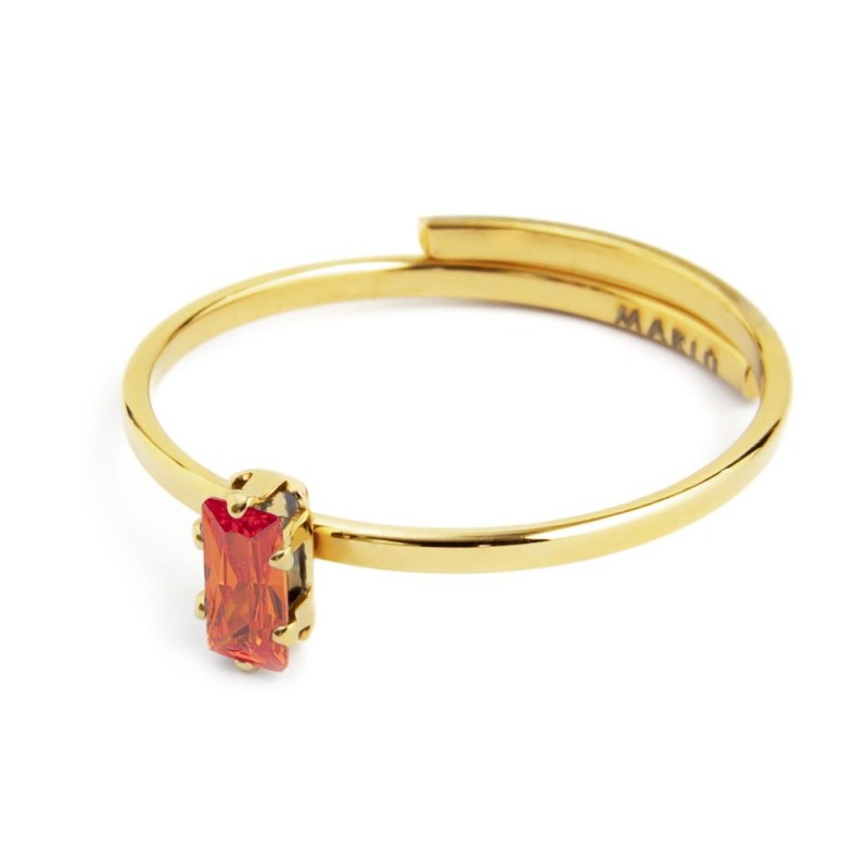 AN TG12 REGOL CON CUBIC ZIRCONIA BAUGETTE