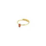 Anello con zircone baguette