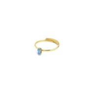 Anello con zircone baguette