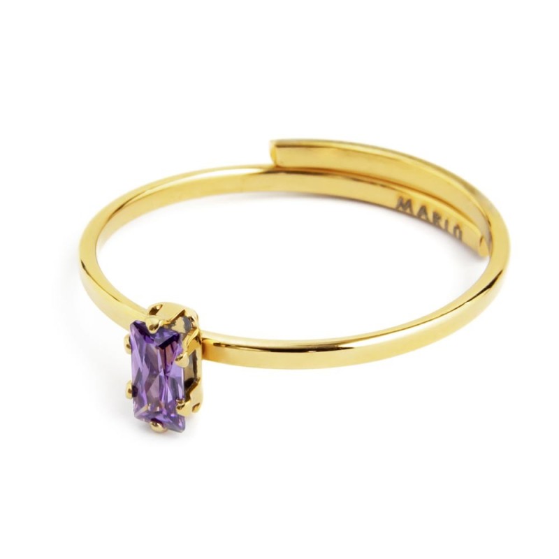 AN TG12 REGOL CON CUBIC ZIRCONIA BAUGETTE