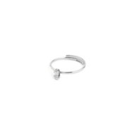 Anello con zircone baguette