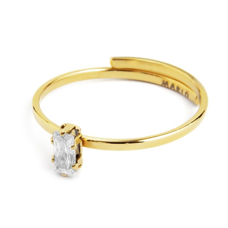 AN TG12 REGOL CON CUBIC ZIRCONIA BAUGETTE