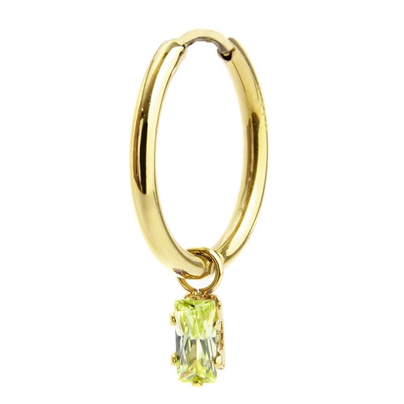 OR MONO 15,85MM CON PEND CUBIC ZIRCONIA BAUGETTE