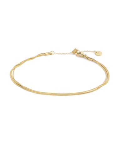 Cavigliera catena multifilo snake quadrata