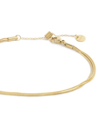 Cavigliera catena multifilo snake quadrata