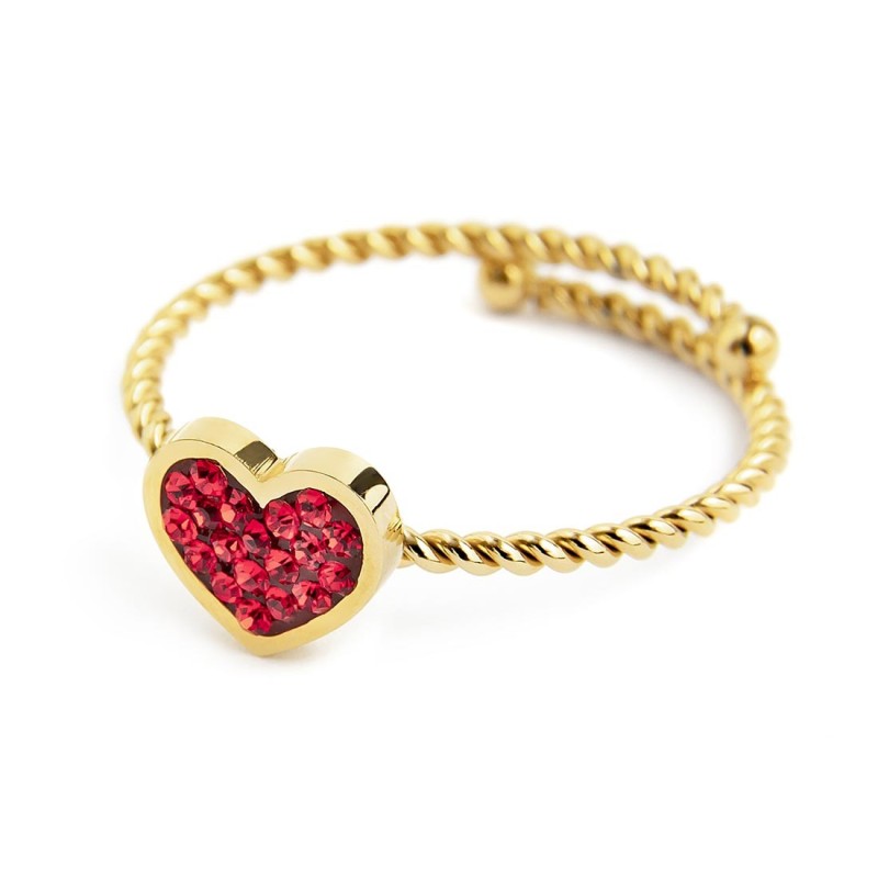 ANELLO CON CUORE CON CRISTALLI