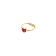 Anello cuore con cristalli