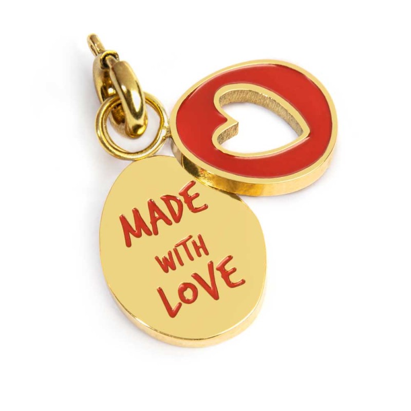 Charm made with love e cuore