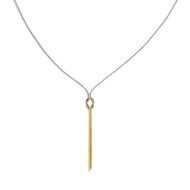 S.STEEL AND S.S.GOLD IP NECKLACE KNOT CUTTING FACE SNAKE AND SERPENTINE CHAIN S.steel necklace on the center pendant knot 6*4,5