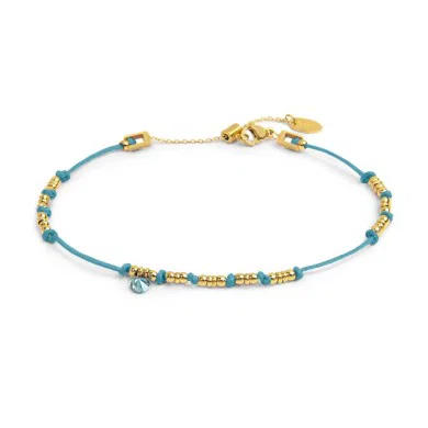 CAVIGLIERA CON CORDINO E CUBIC ZIRCONIA